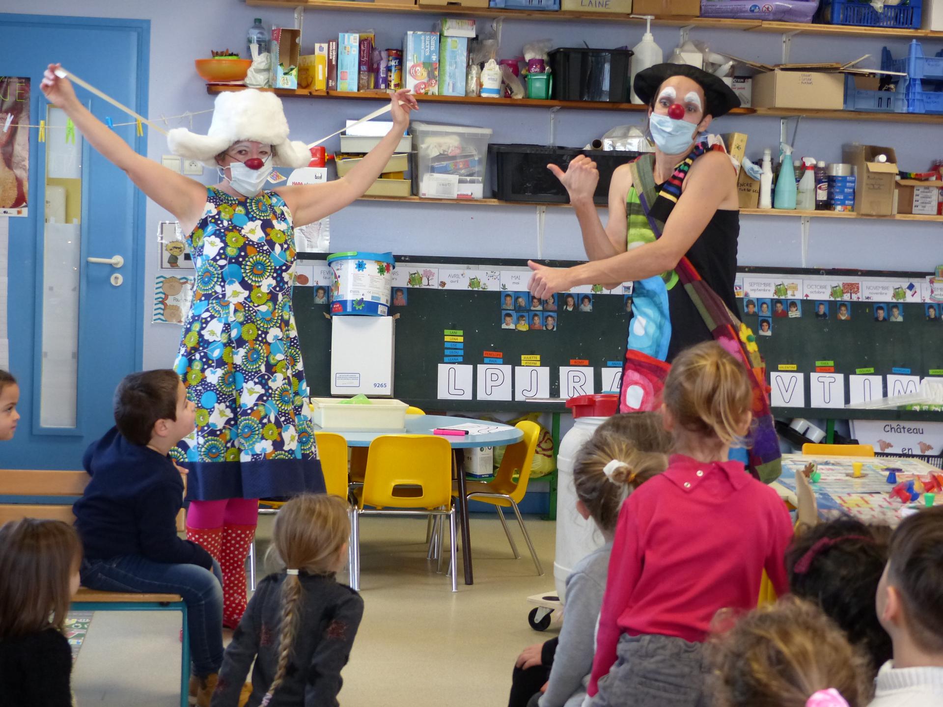 Clown en maternelle